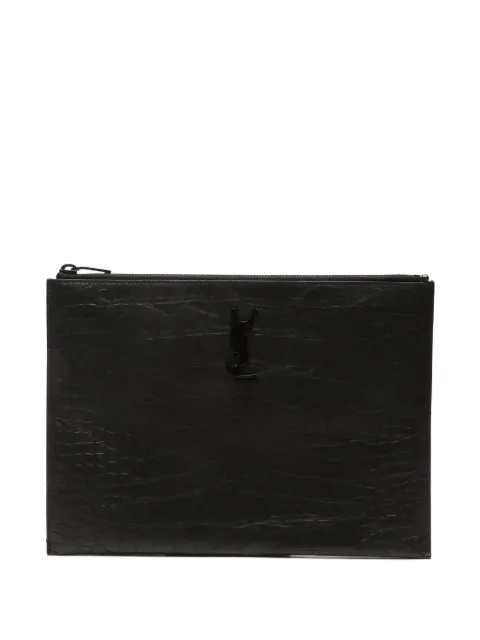 Saint Laurent Pre-Owned 2010-2020s embossed clutch bag