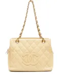 CHANEL Pre-Owned 2002-2003 caviar leather shoulder bag - Neutrals