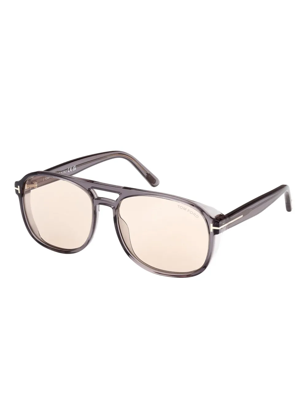 TOM FORD Eyewear Zonnebril met piloten montuur Beige
