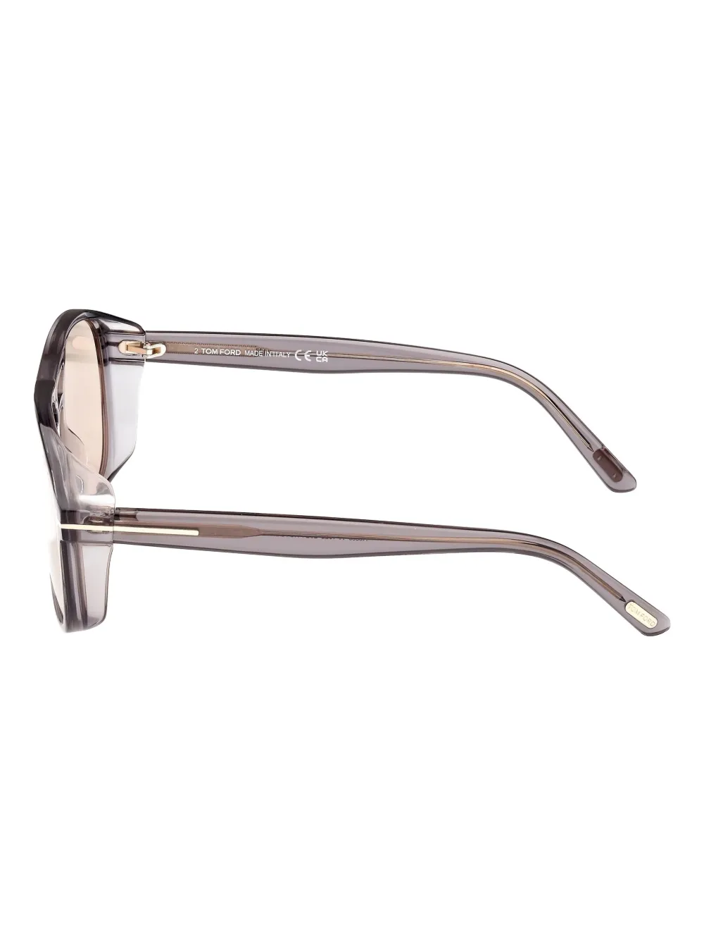 TOM FORD Eyewear Zonnebril met piloten montuur Beige