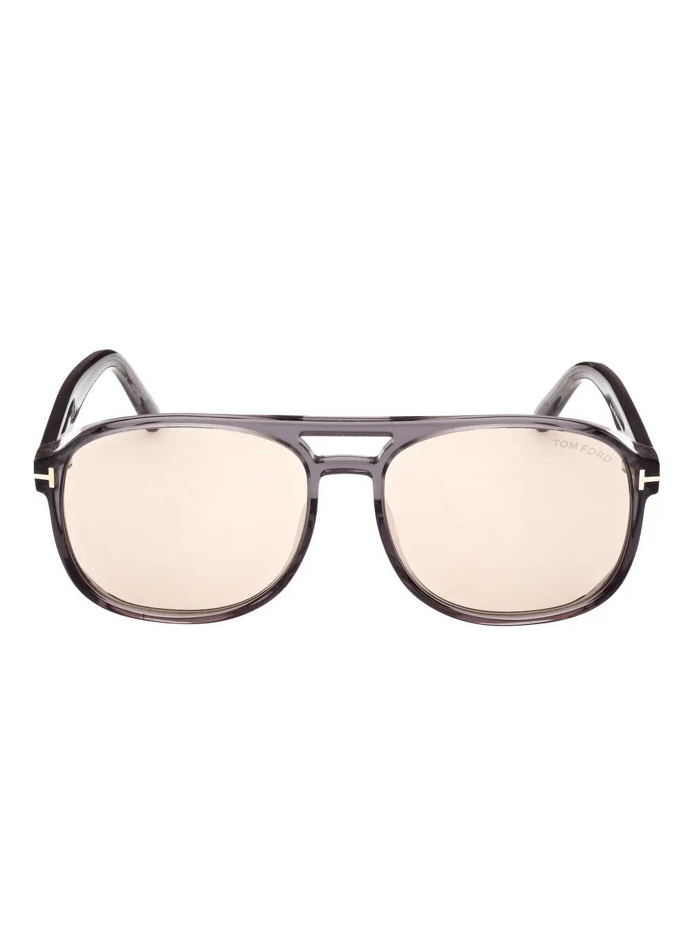 TOM FORD Eyewear Zonnebril met piloten montuur Beige