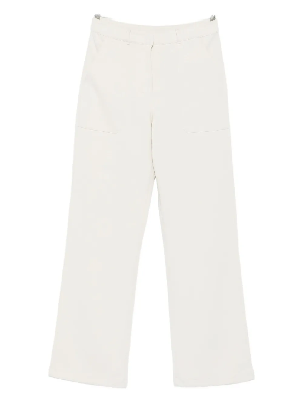 S Max Mara Pocket-detail Trousers In White