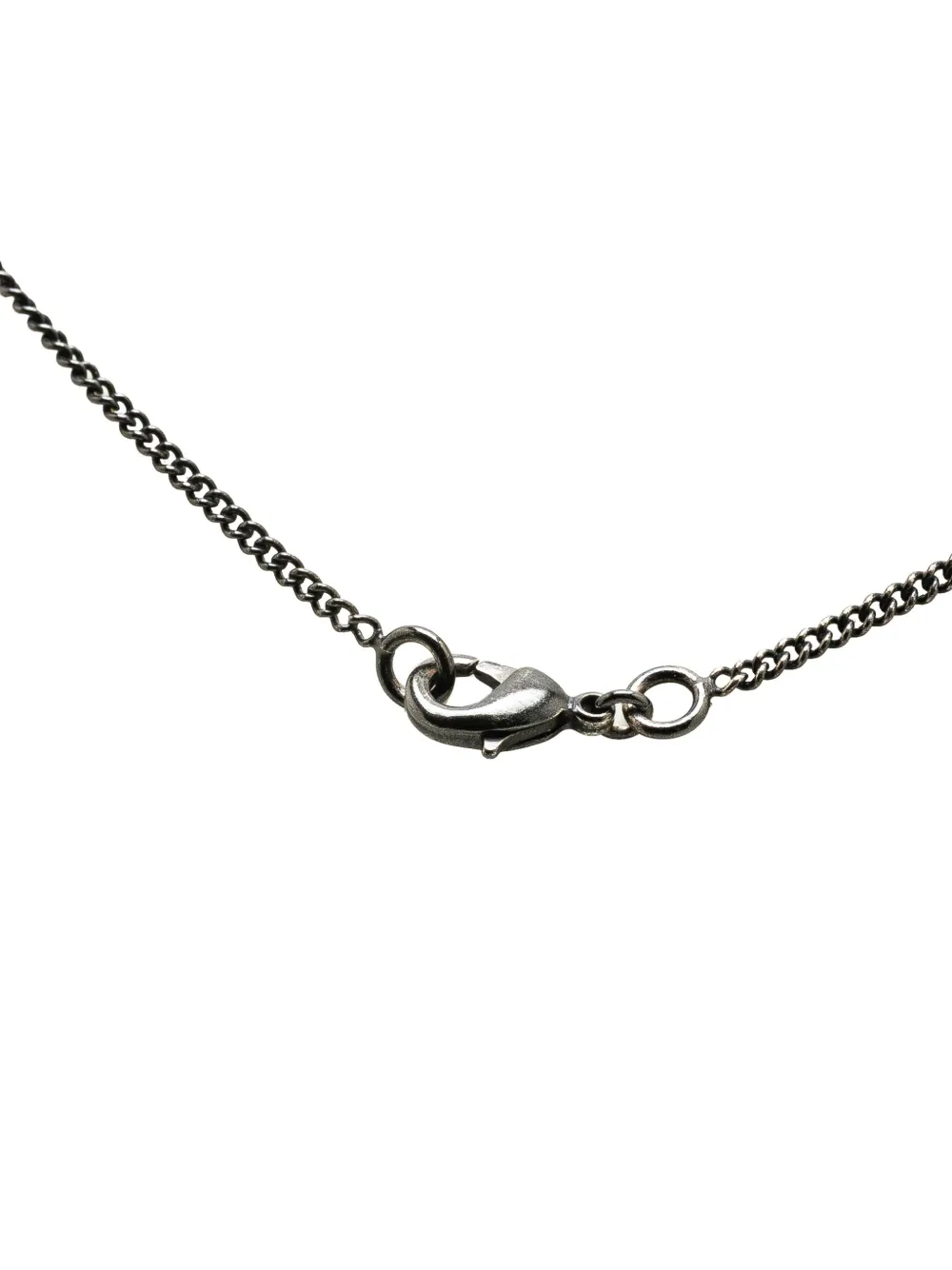 CHANEL Pre-Owned 2014 Silver CC Faux Pearl Pendant Necklace costume necklace | Image 2