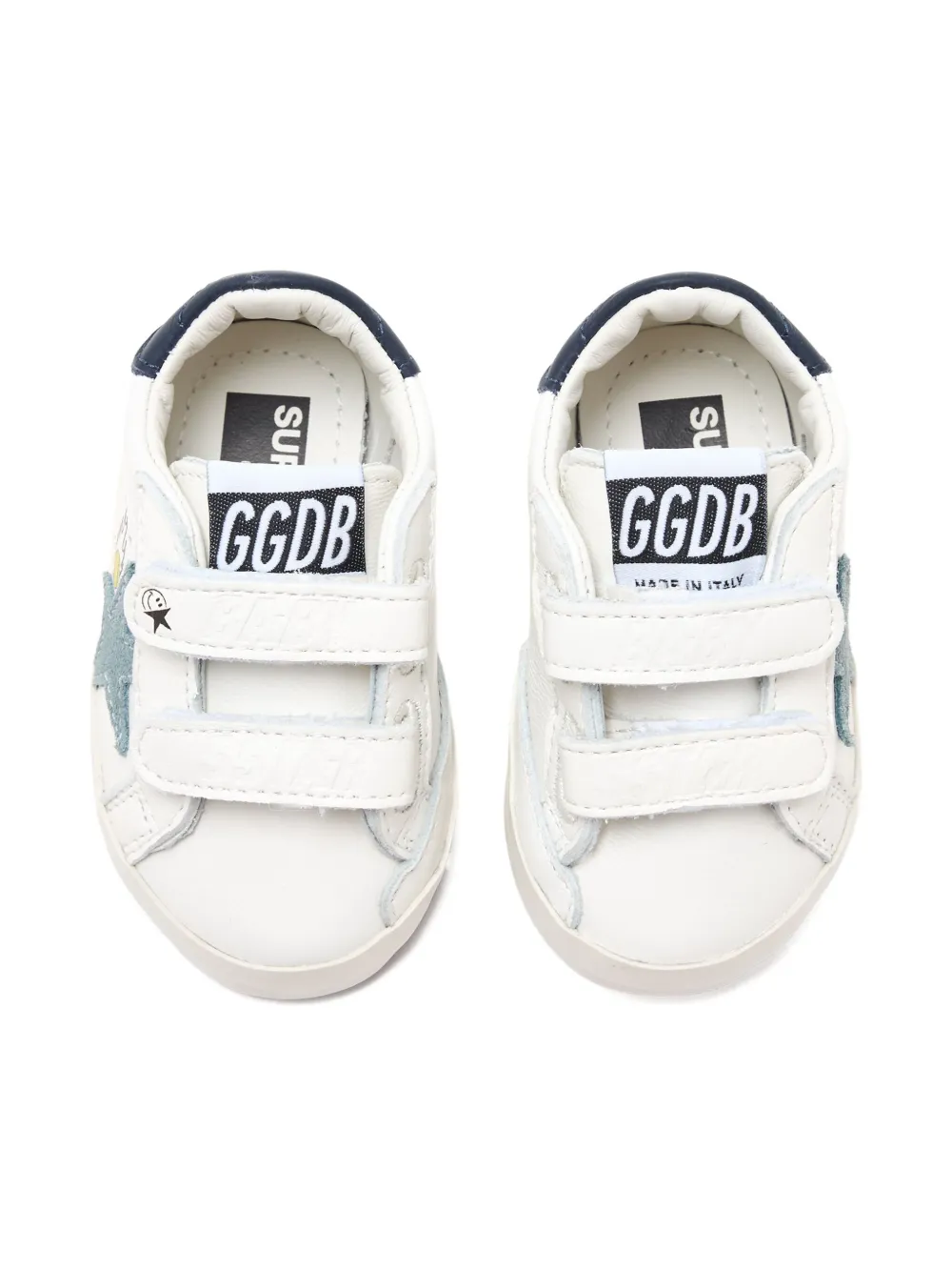 Golden Goose Kids Super Star touch-strap sneakers Wit