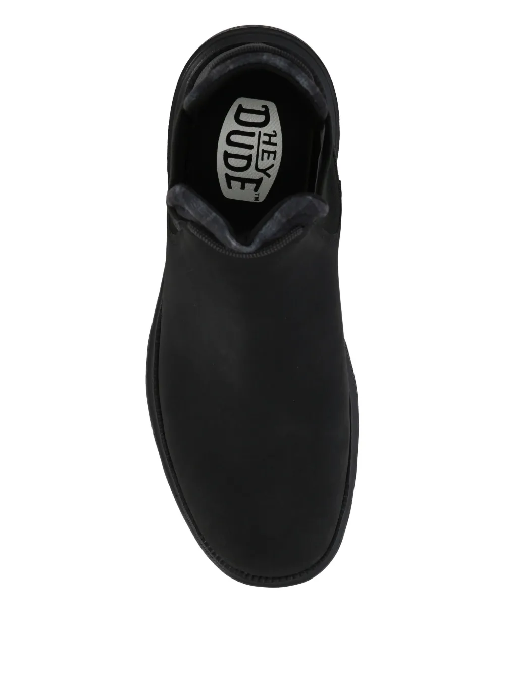 Hey Dude Logo-patch Ankle Boots In Black