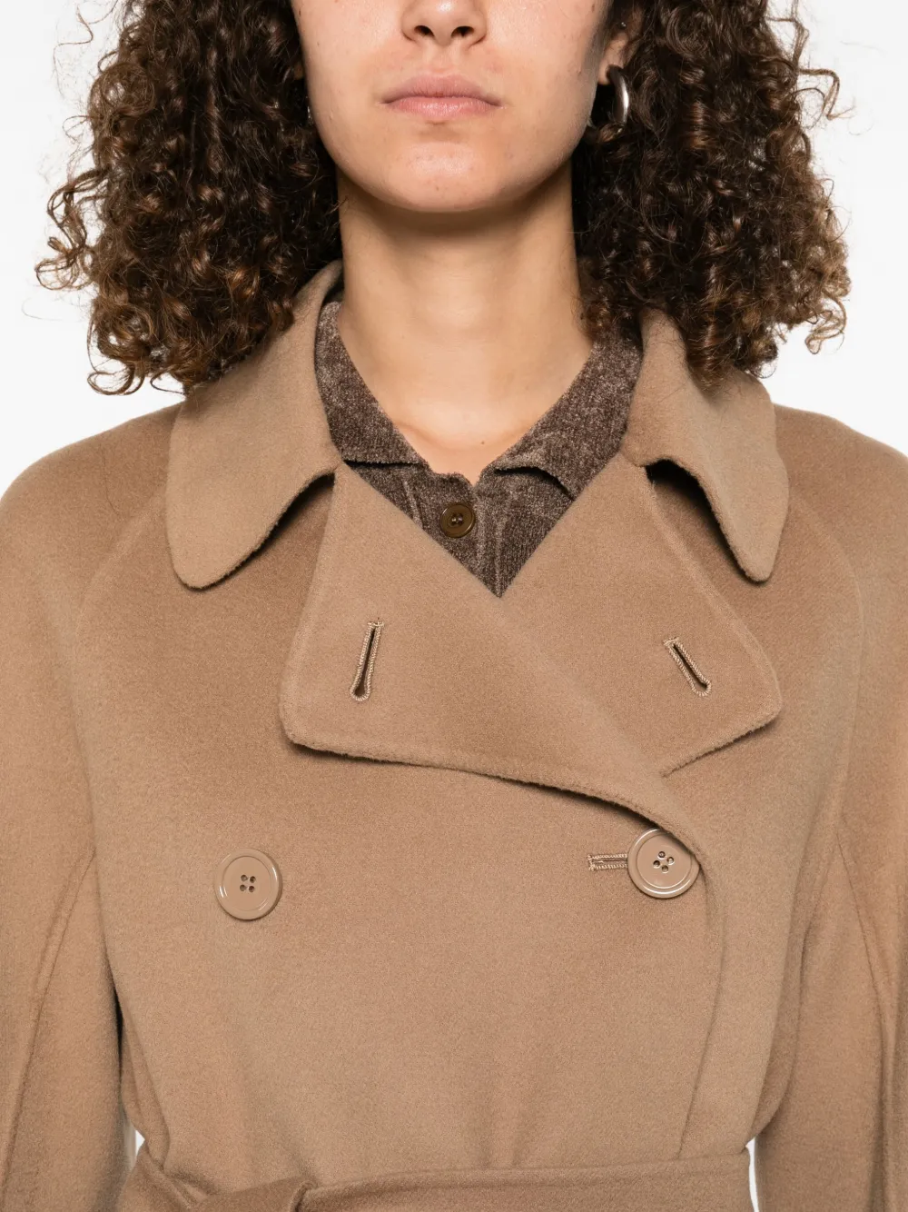 'S Max Mara belted double-breasted coat Beige
