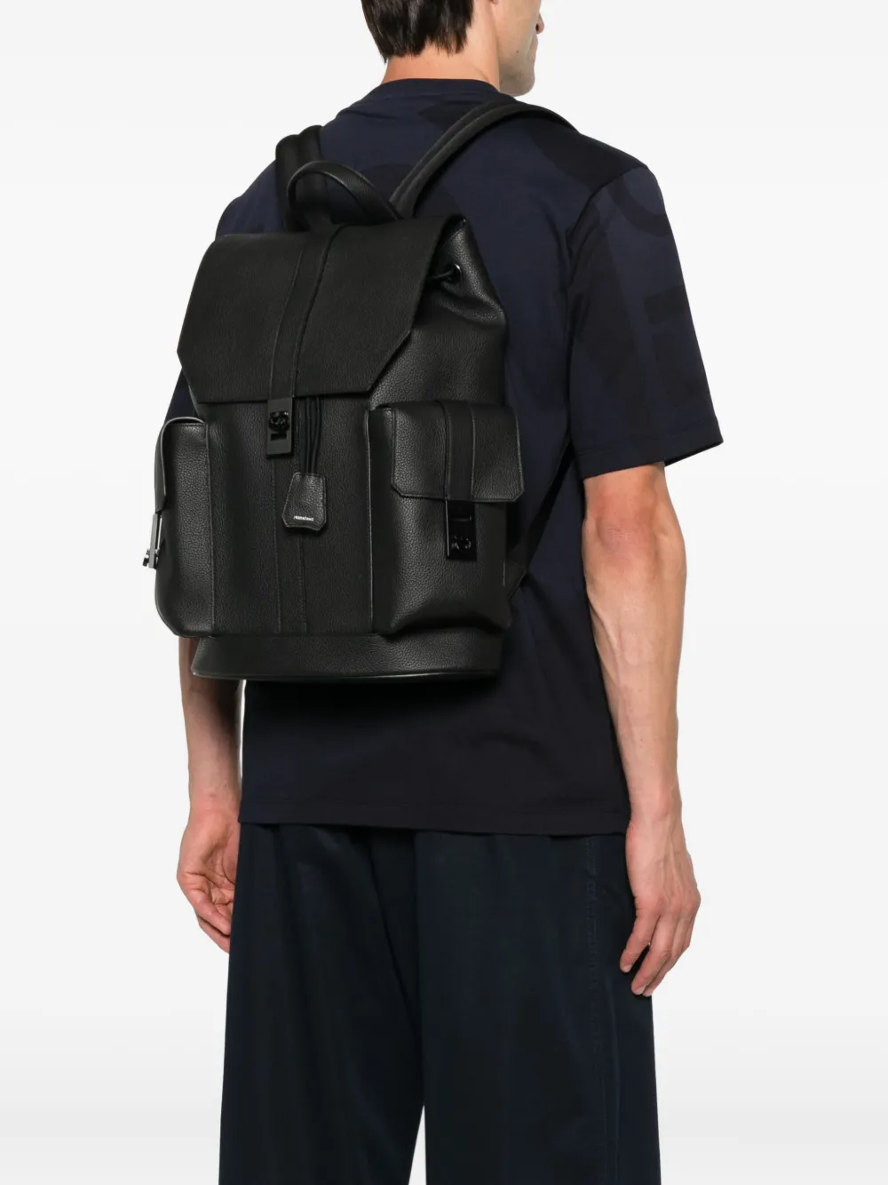 Ferragamo drawstring-fastening leather backpack | Image 2