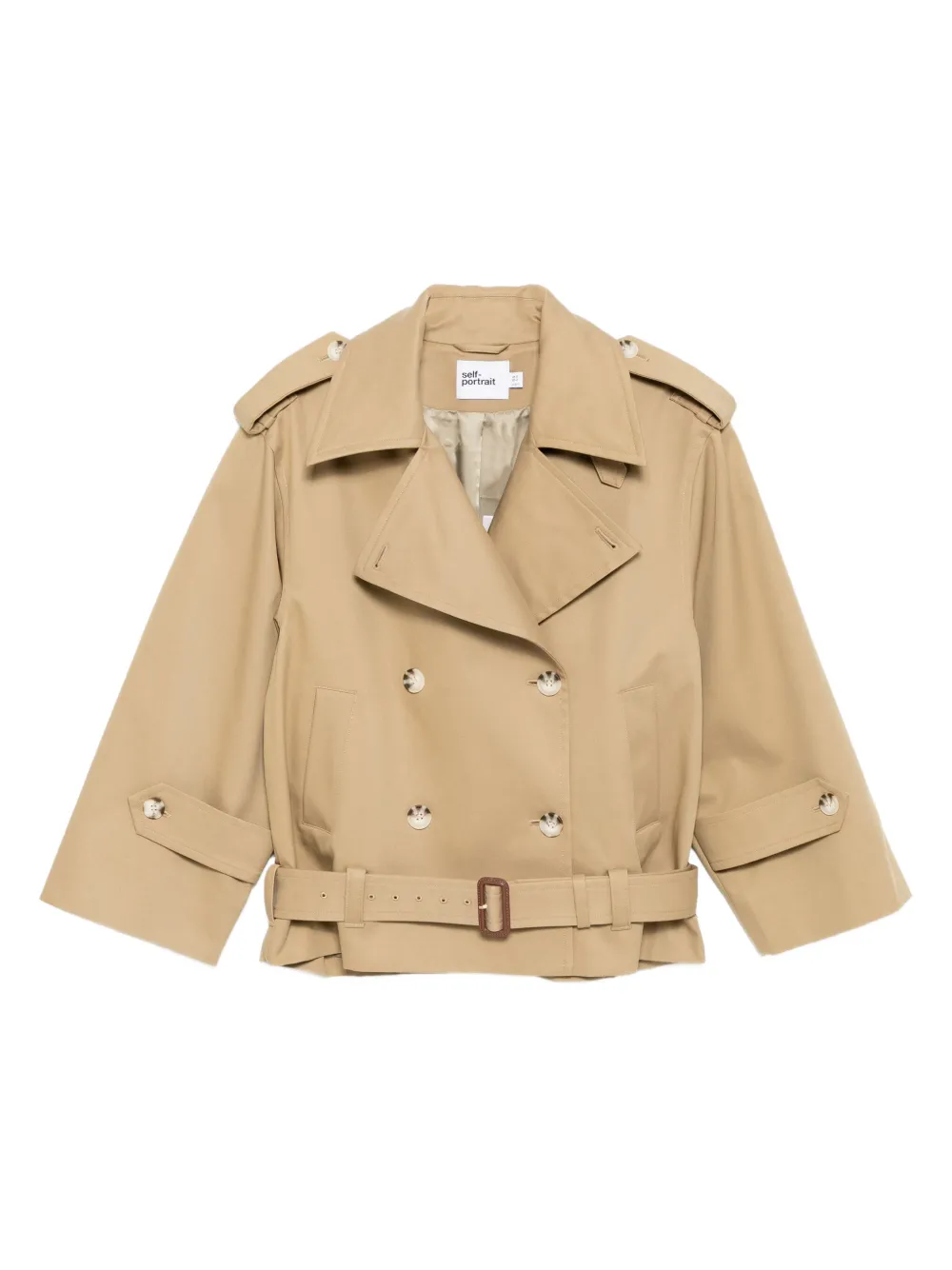 Self-Portrait Trenchcoat Beige