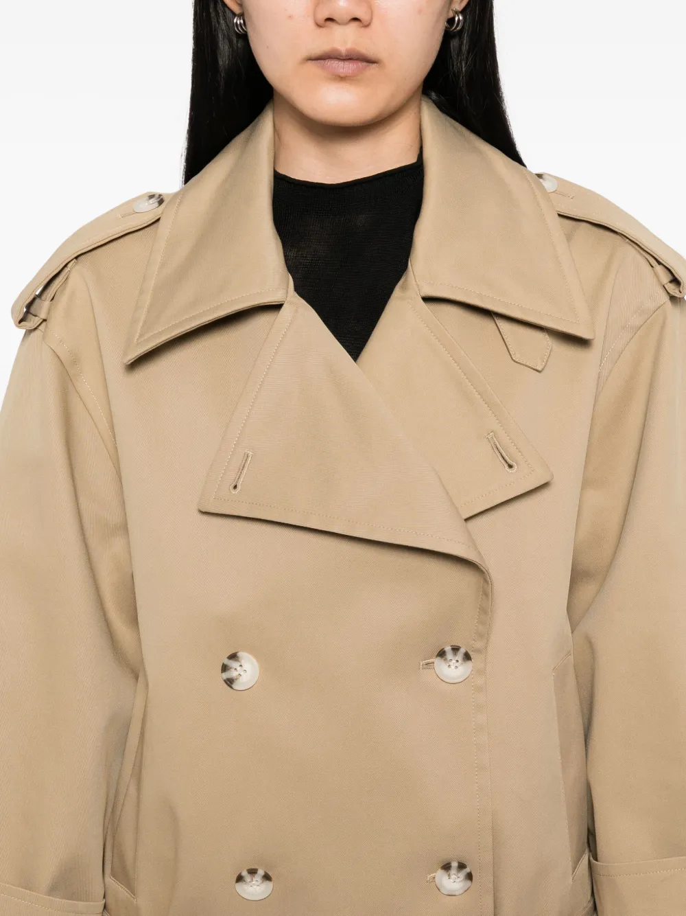 Self-Portrait Trenchcoat Beige