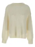 Soft Goat drop-shoulder sweater - White