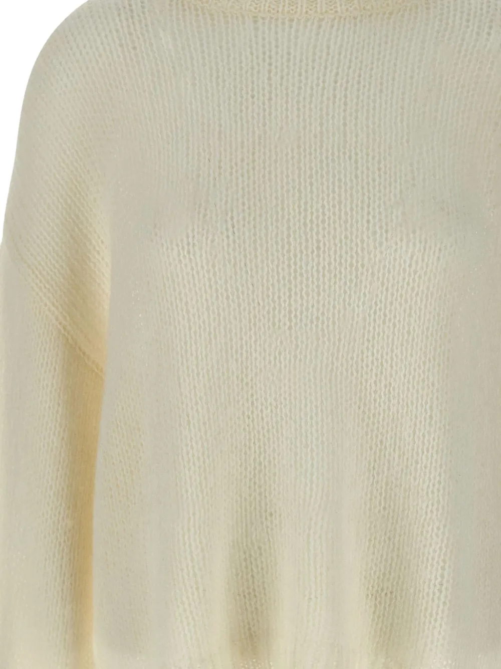 Soft Goat Trui met verlaagde schouders Wit
