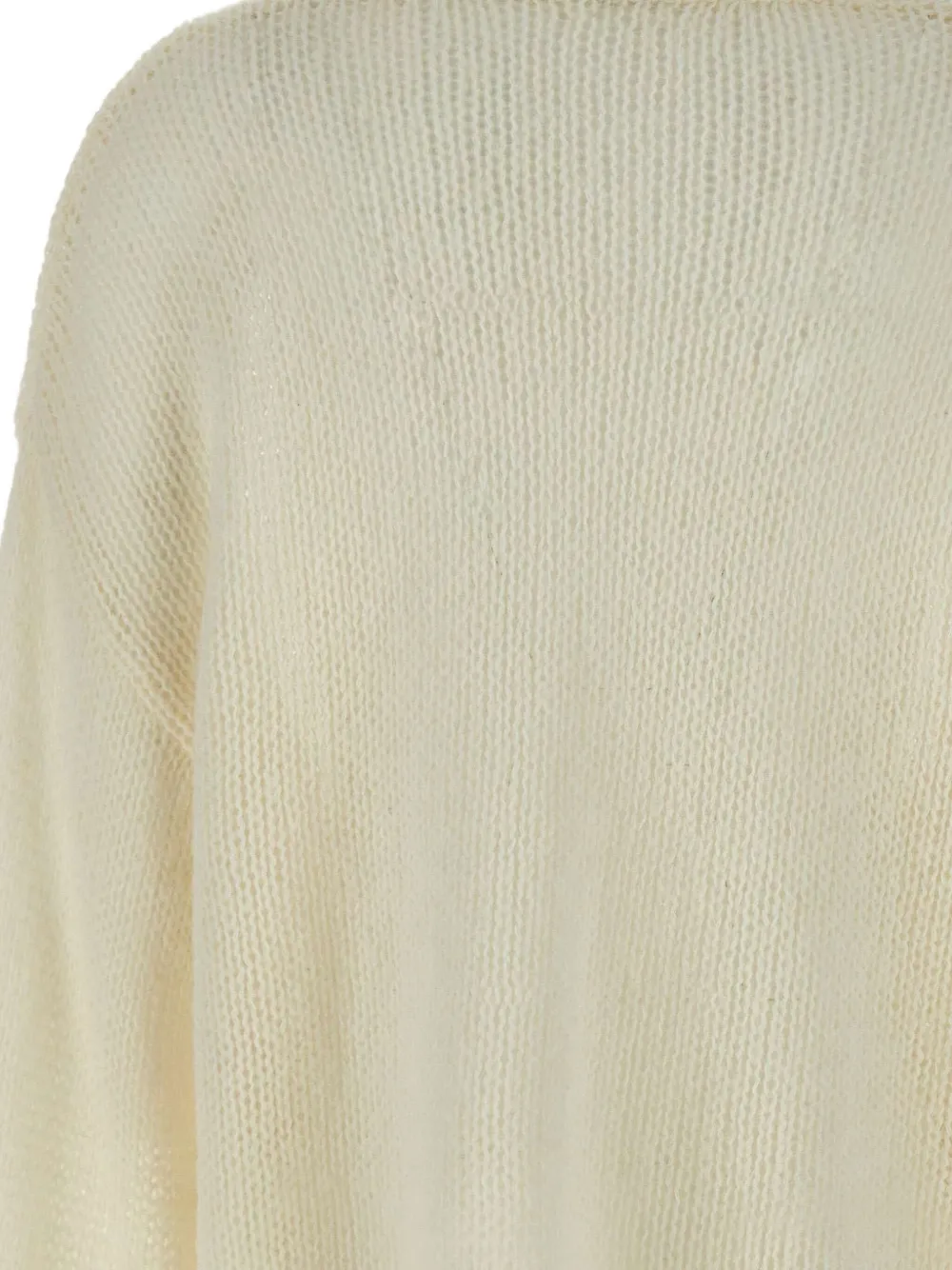 Soft Goat Trui met verlaagde schouders Wit