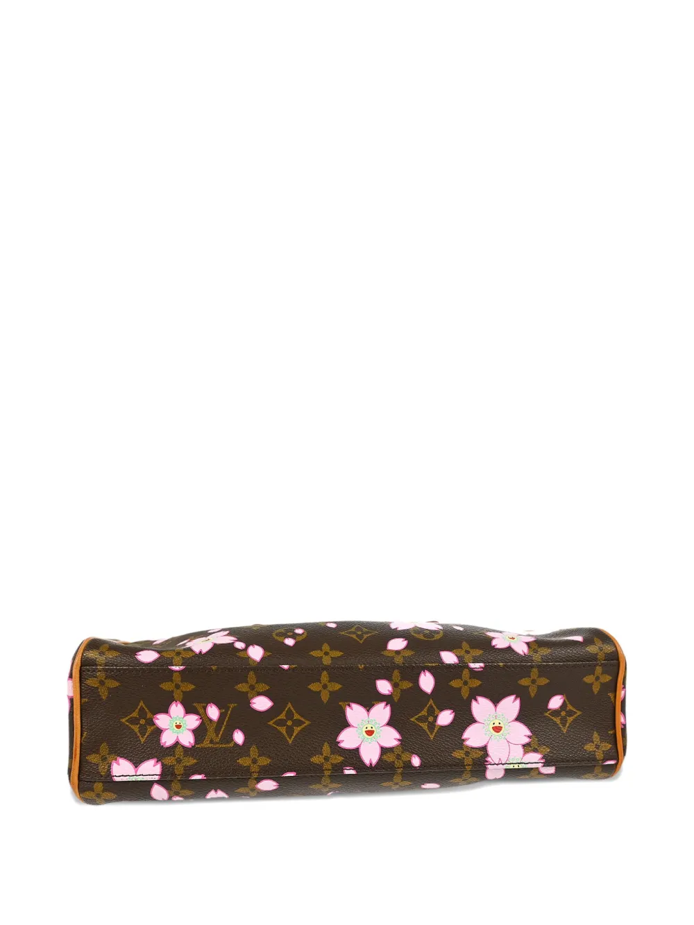 Pre-owned Louis Vuitton X Takashi Murakami 2003 Cherry Blossom Sac Retro Handbag In Brown