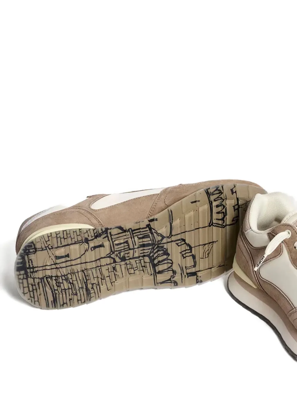 Hoff Thessaloniki panelled sneakers Brown