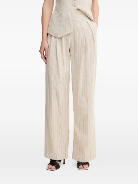 Hoss Intropia pinstripe pleated trousers