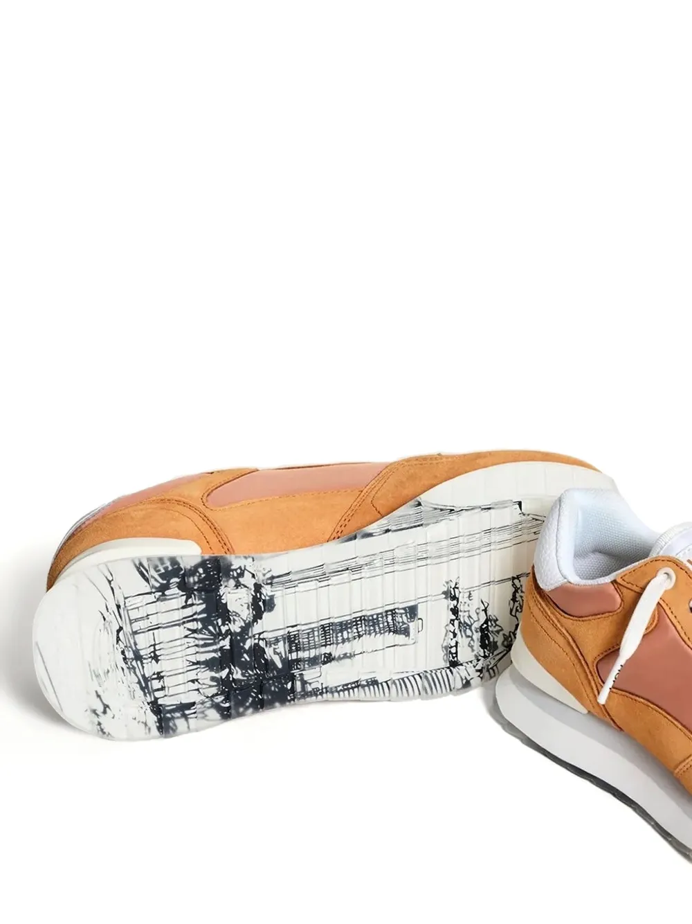 Hoff Sneakers met suède vlak Oranje