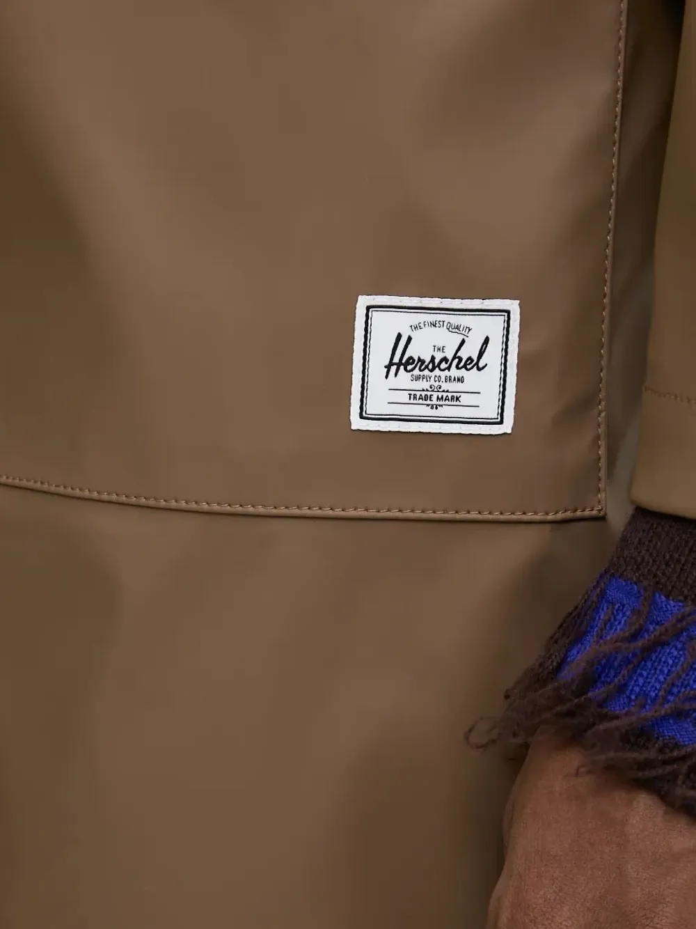 Herschel Supply Co. Jas met capuchon en klepzak Bruin