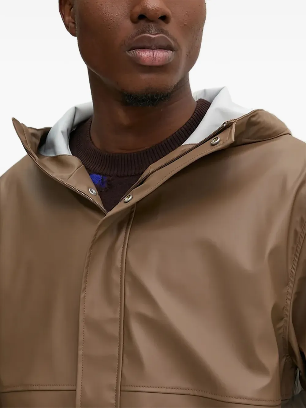 Herschel Supply Co. Jas met capuchon en klepzak Bruin