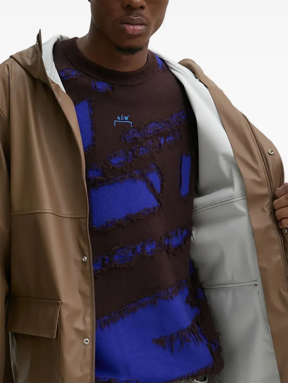 Herschel Supply Co. Jas met capuchon en klepzak Bruin