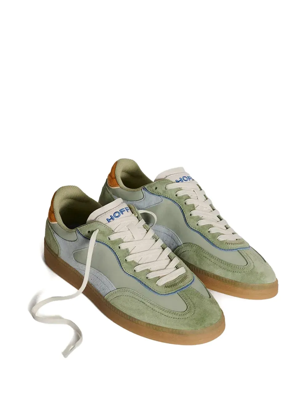 Hoff Park sneakers met suède vlakken Groen