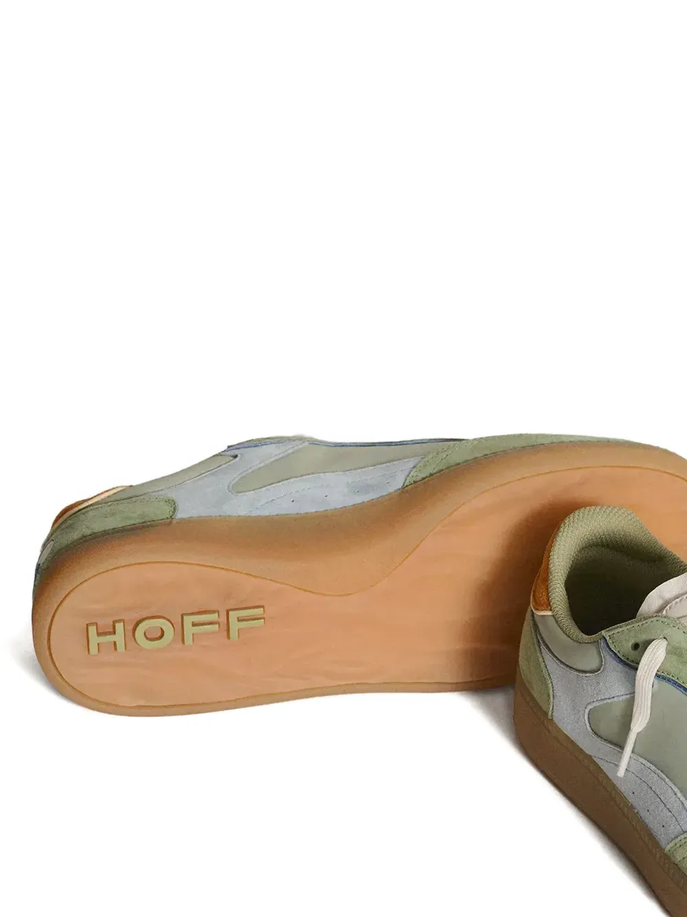 Hoff Park sneakers met suède vlakken Groen