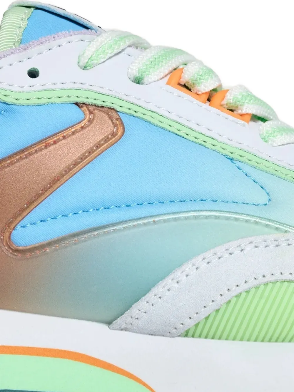 Hoff Mermaid panelled low-top sneakers Blue