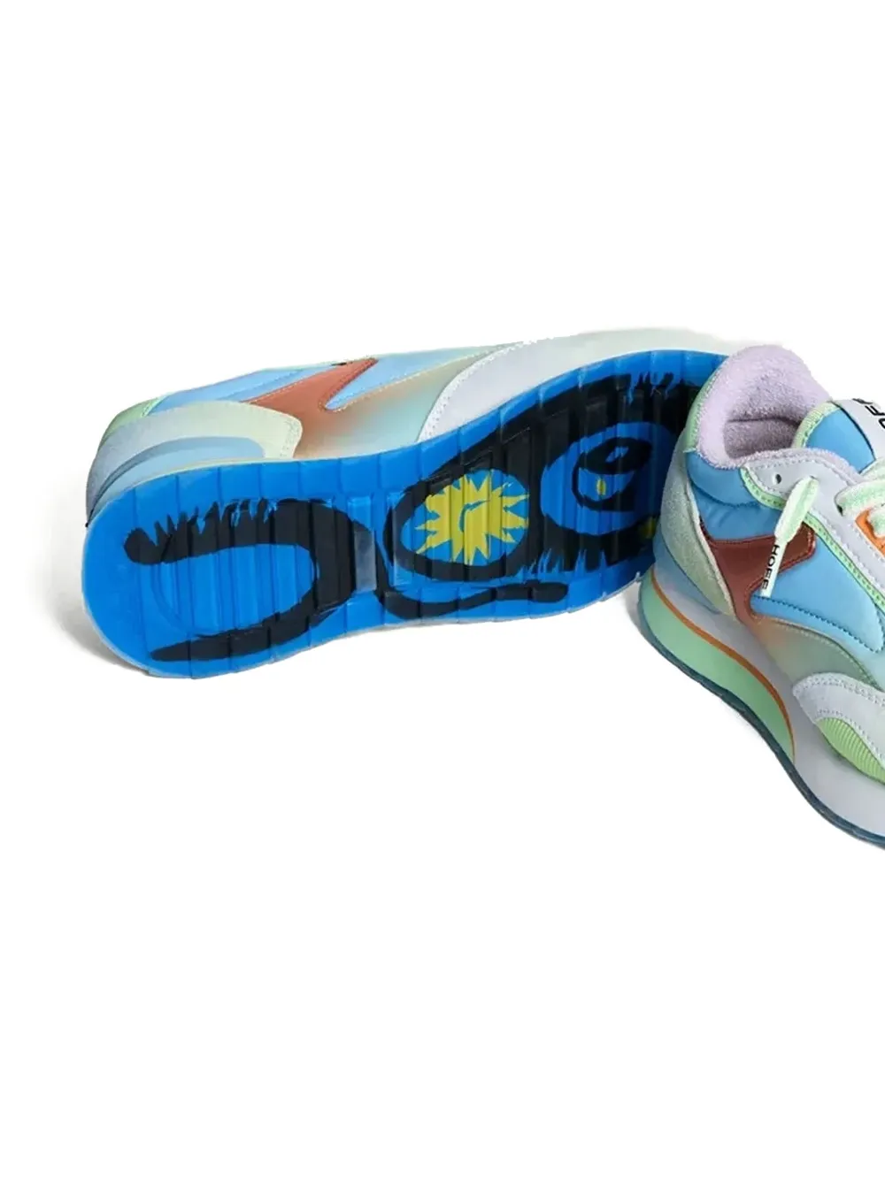 Hoff Mermaid panelled low-top sneakers Blue