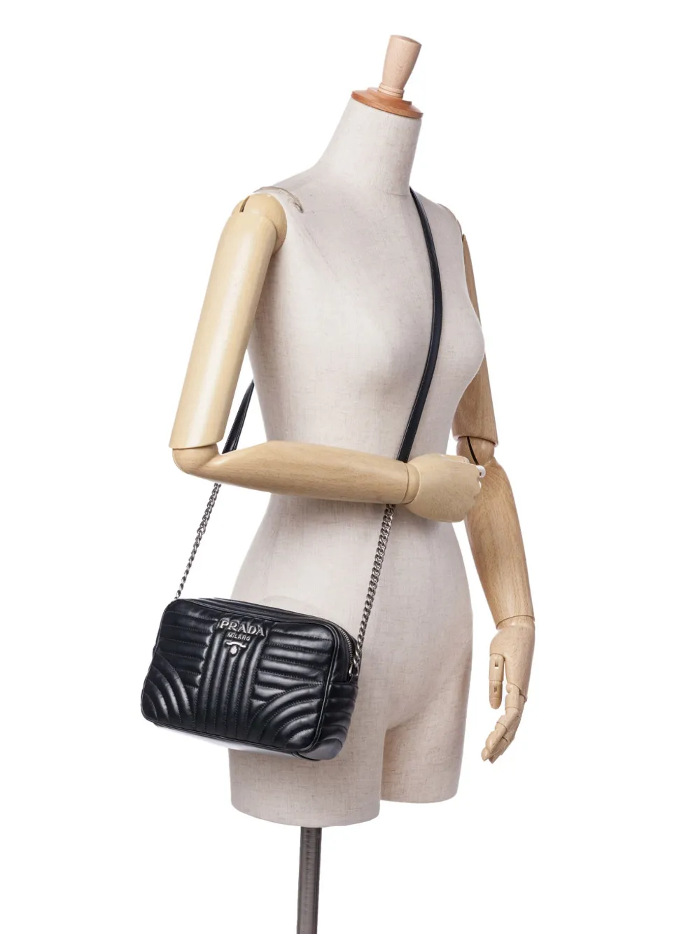 Prada Pre-Owned 2000-2024 Soft Calfskin Diagramme Camera Bag crossbody bag | Pre-Owned | Image 2