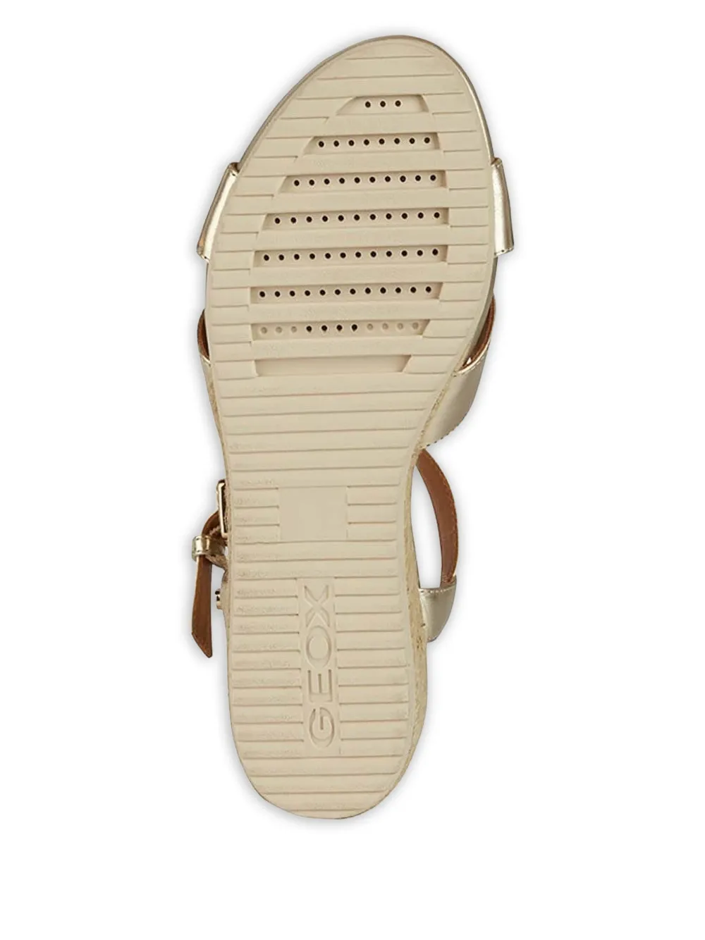 Geox Ischia Corda Crossover Wedge Espadrilles In Brown