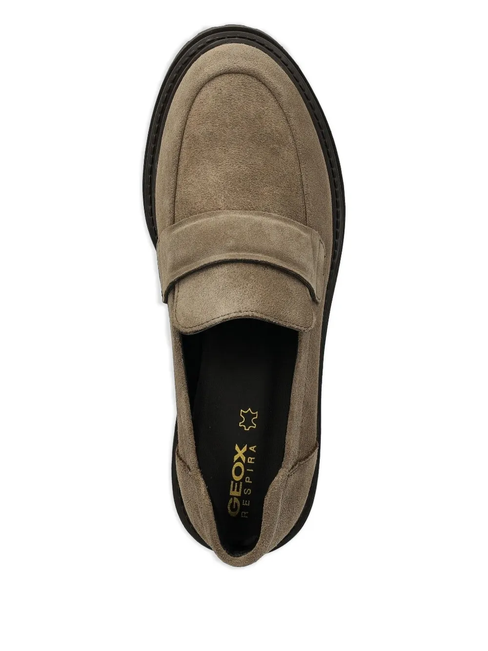 Geox suede leather loafers Brown
