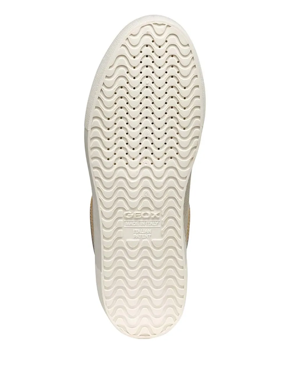 Geox Claudin A Metallic-panel Platform Sneakers In Neutral