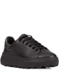 Geox leather platform sneakers - Black