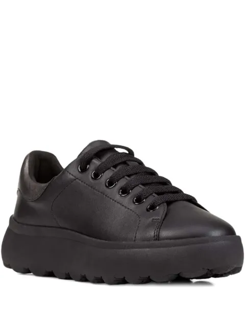 Geox leather platform sneakers