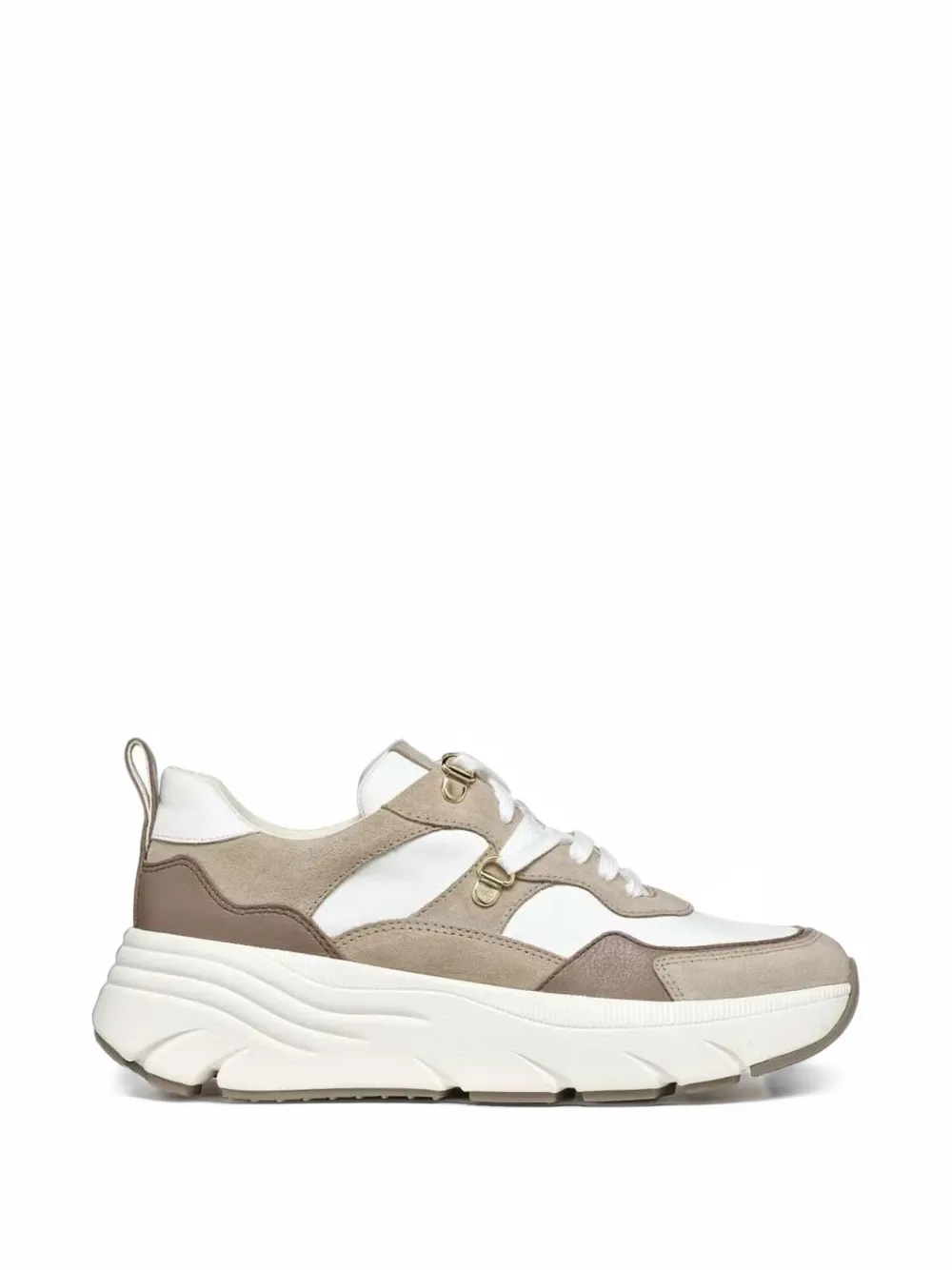 Geox Diamanta panelled chunky-sole sneakers - Bianco