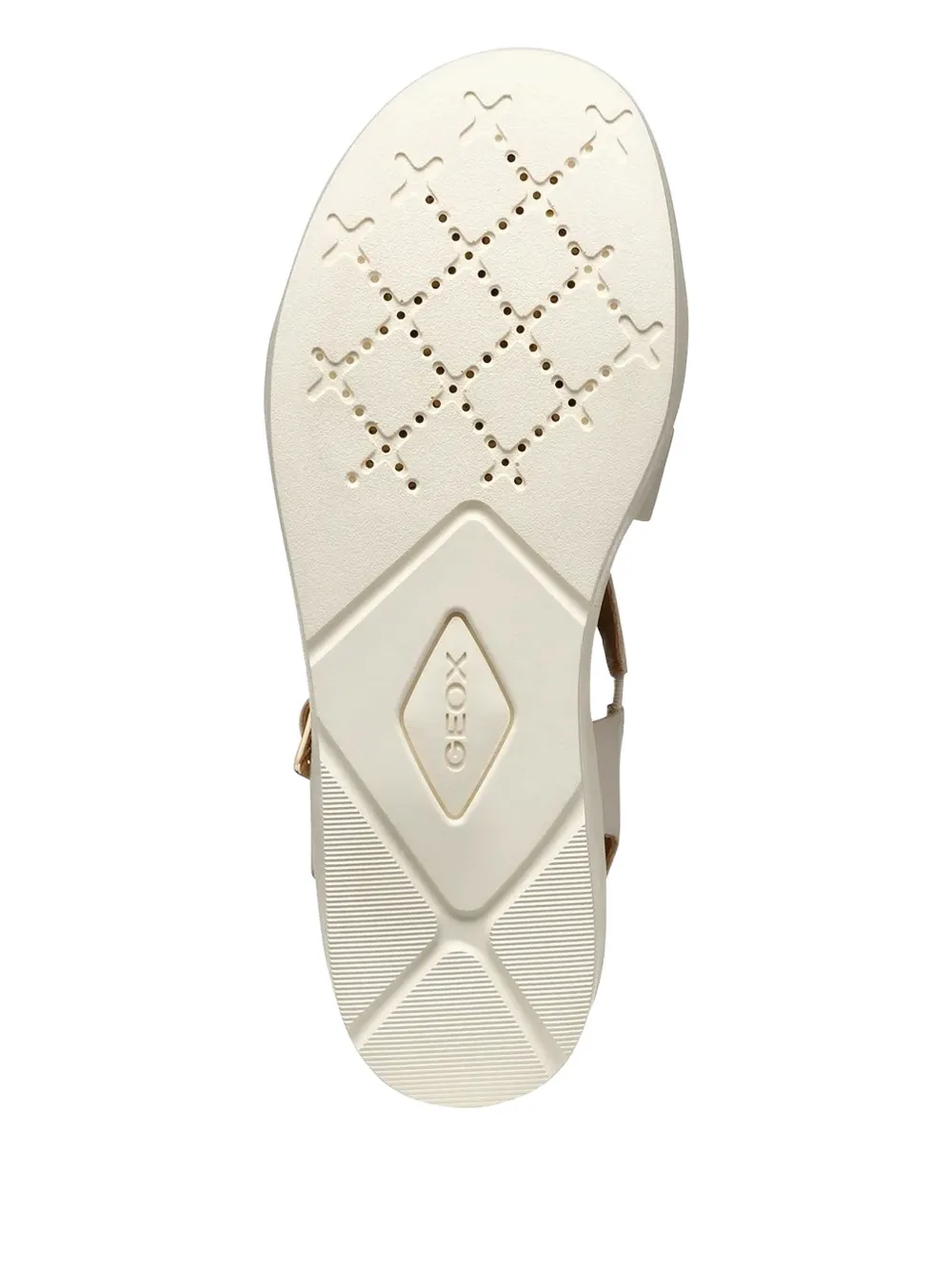 Geox 60 mm sandalen met gespsluiting en plateauzool Beige