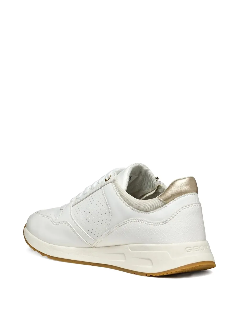 Geox Bulmya zip-detail perforated sneakers White