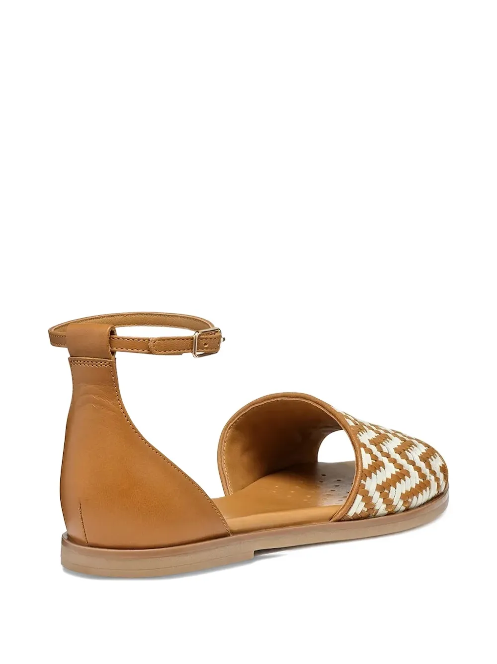 Geox woven ankle-strap sandals Brown