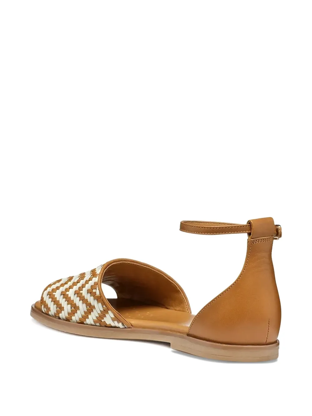 Geox woven ankle-strap sandals Brown