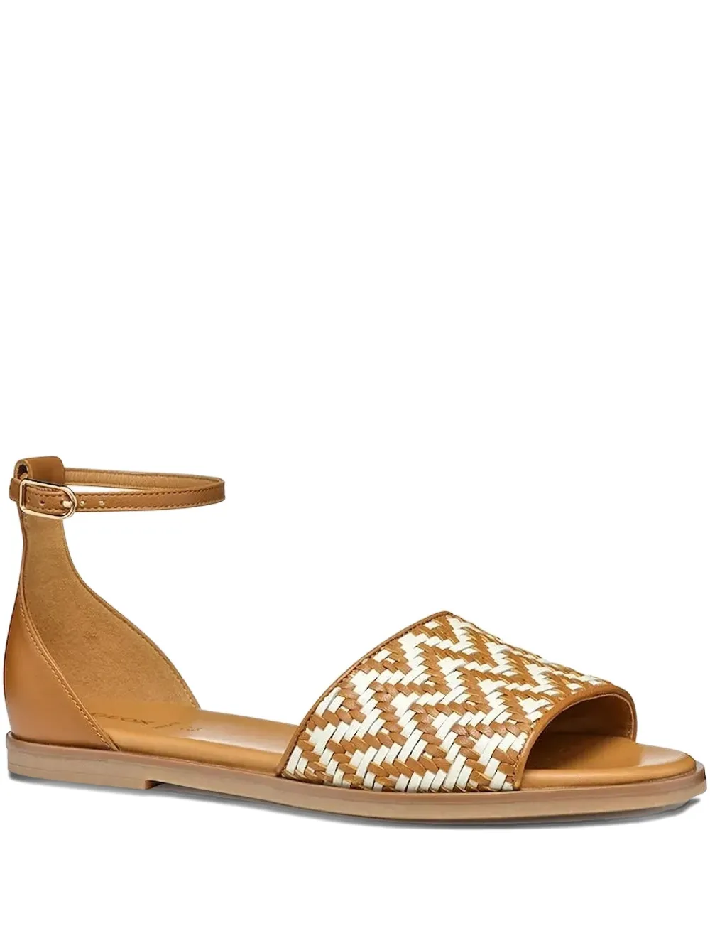 Geox woven ankle-strap sandals Brown