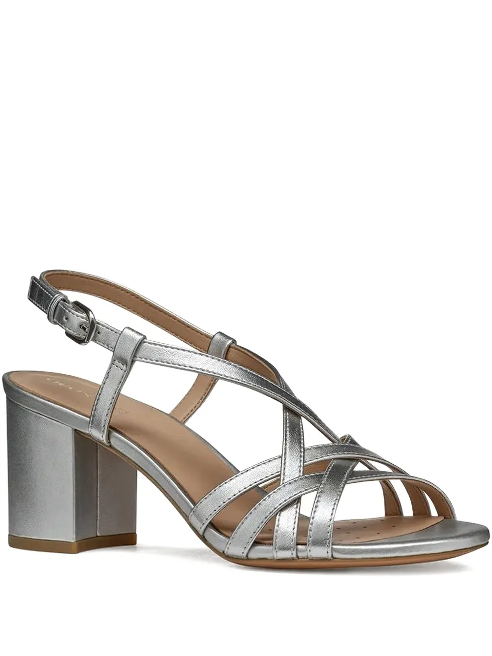 Geox 65mm Virnilisa strappy heeled sandals Grey