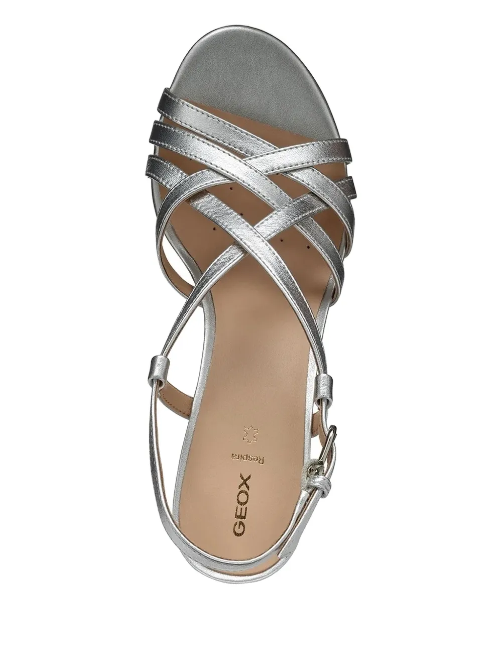 Geox 65mm Virnilisa strappy heeled sandals Grey