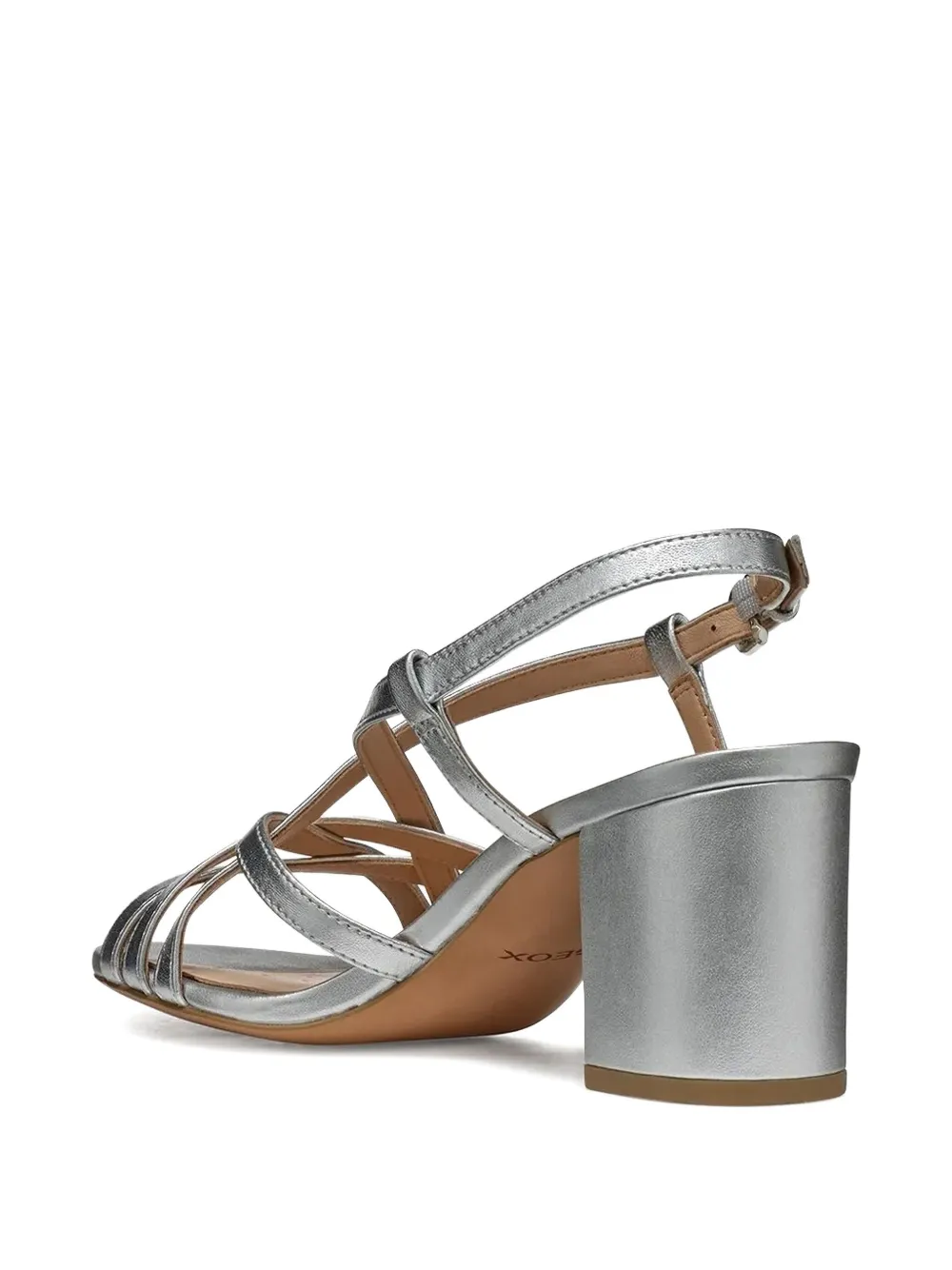 Geox 65mm Virnilisa strappy heeled sandals Grey