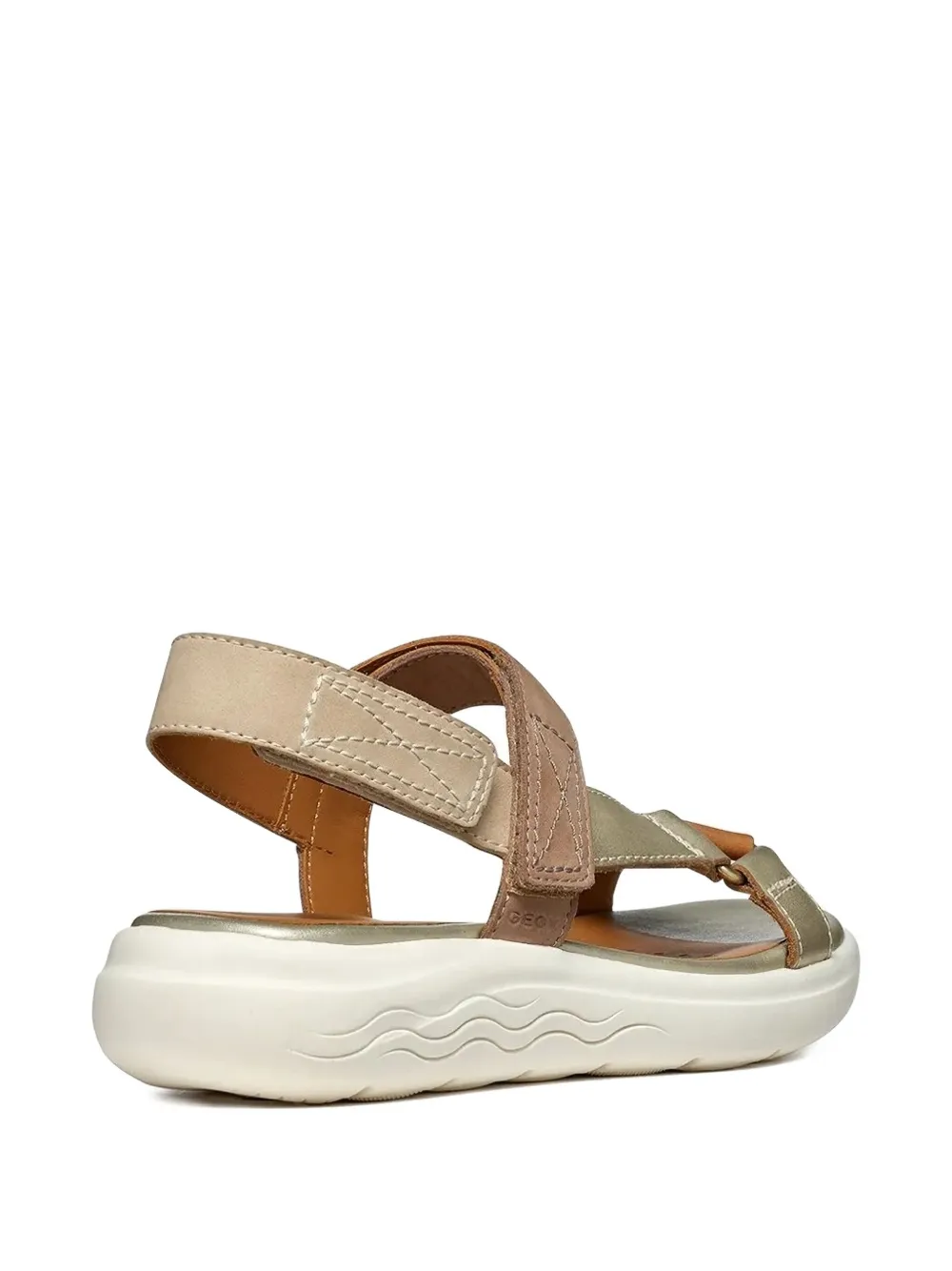 Geox Spherica leather strap sandals Neutrals