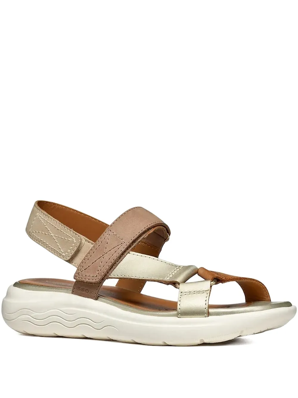 Geox Spherica leather strap sandals Neutrals