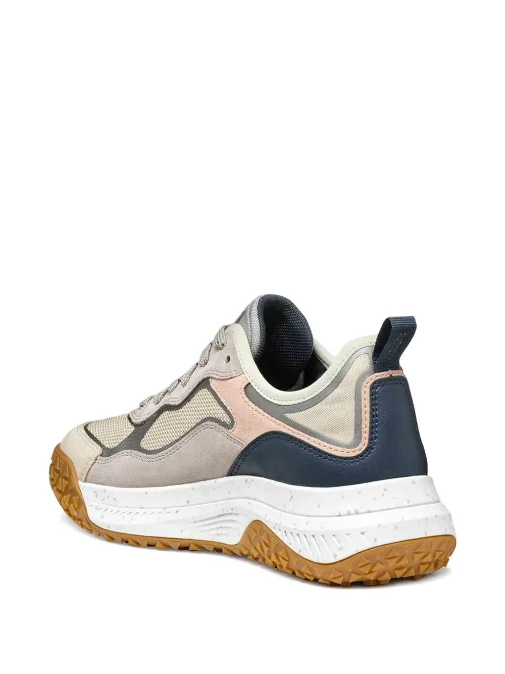 Geox Oliviera + Grip Mesh-panel Sneakers In Neutral