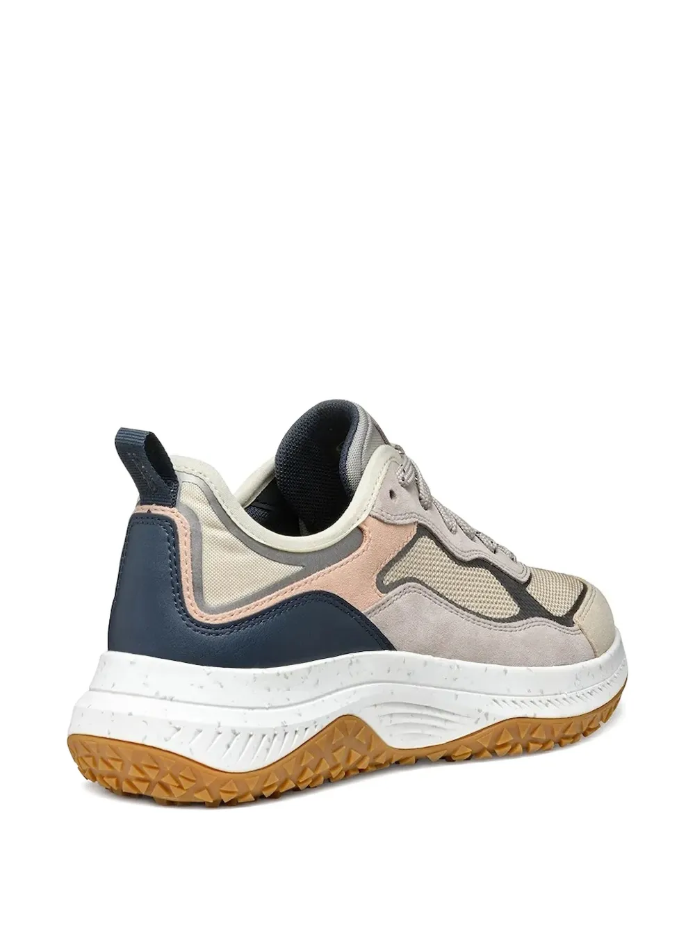 Geox Oliviera + Grip Mesh-panel Sneakers In Neutral