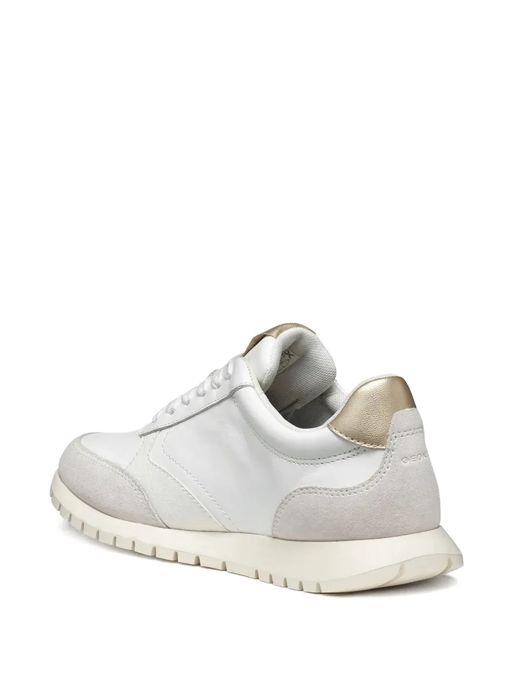 Geox Sukie 2.0 leather suede sneakers White