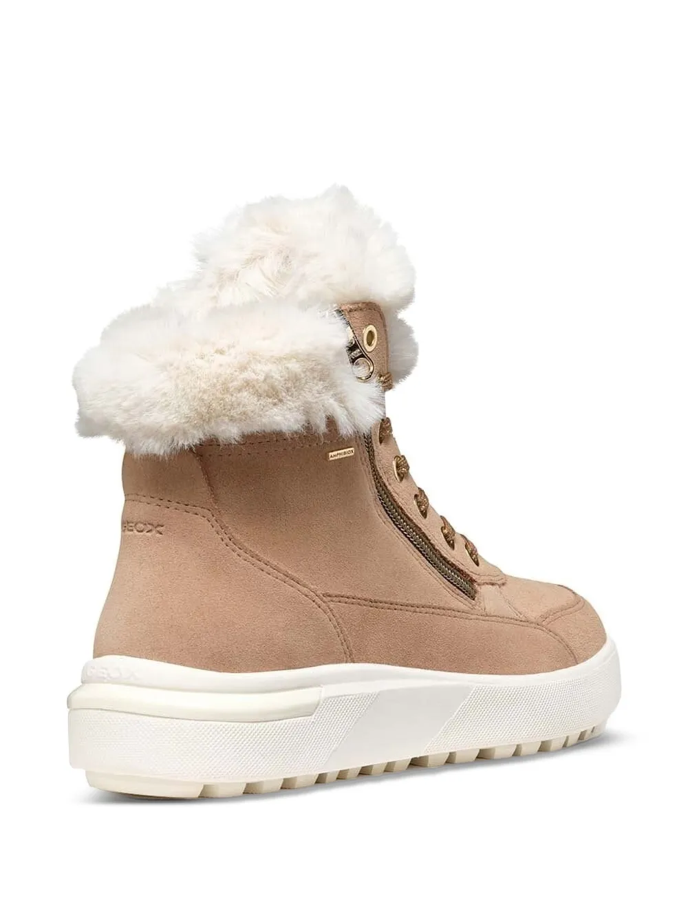 Geox Dalyla enkellaarzen met rits Beige