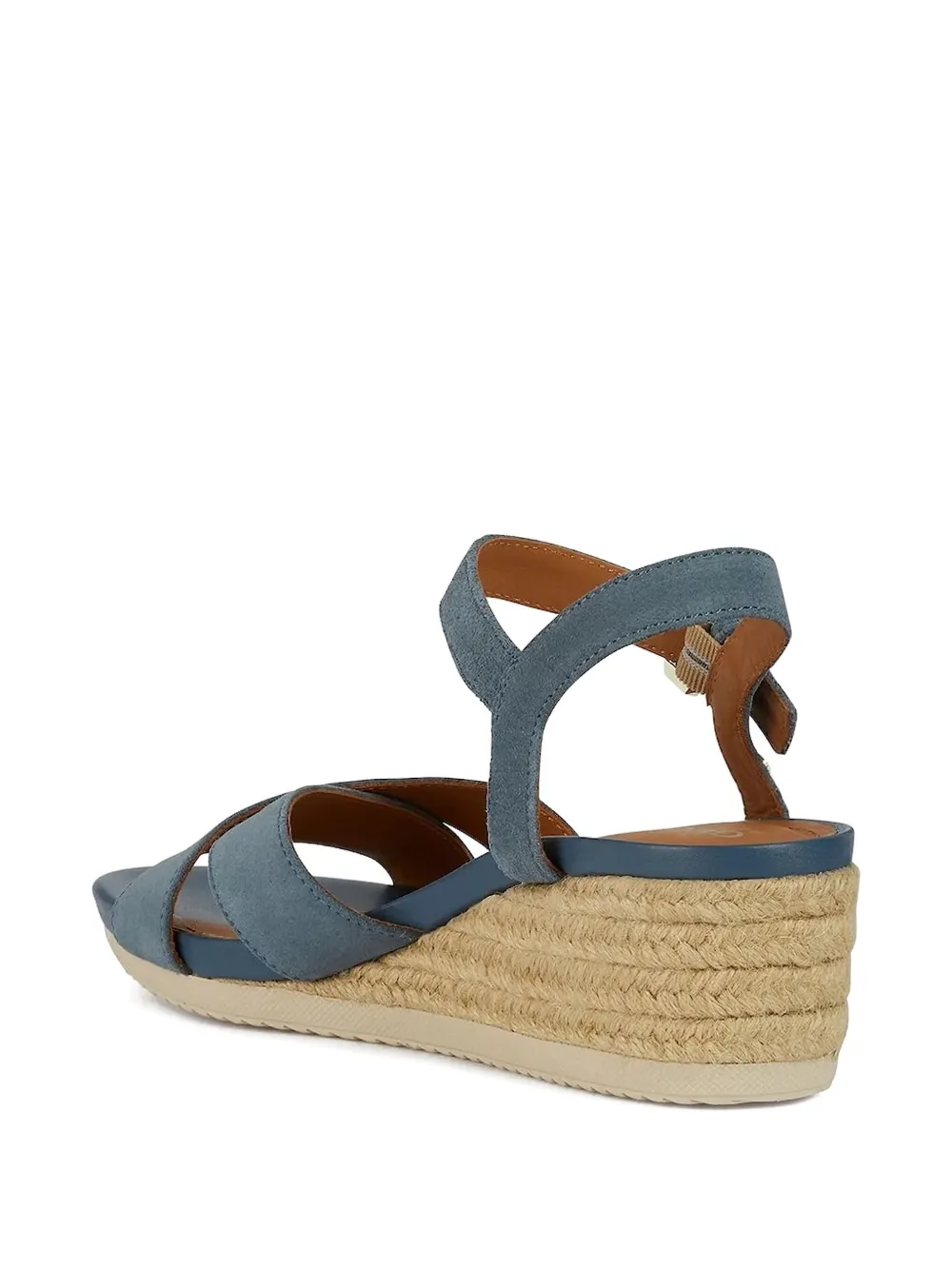 Geox 55mm crossover wedge espadrilles Blue