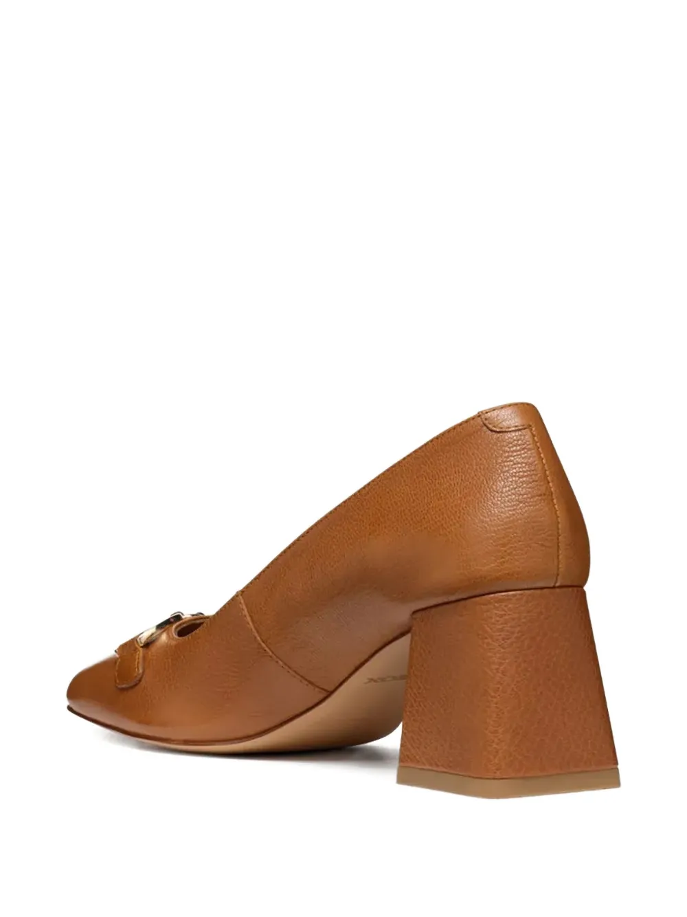Geox 65mm block-heel heeled pumps Brown